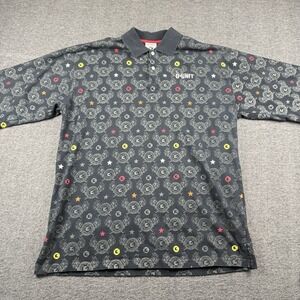 G Unit Shirt Mens 2XL Polo Black 50 Cent Hip Hop Streetwear Y2K Geometric Baggy